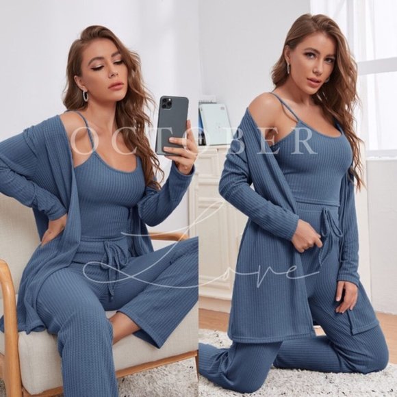 Primrose Signature Boutique Pants - THREE  PIECE LOUNGE SET